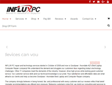 Tablet Screenshot of influxpc.com